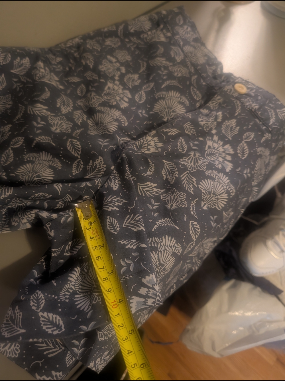 JACHS Girlfriend Blue Floral Bermuda Shorts - Picture 9 of 10